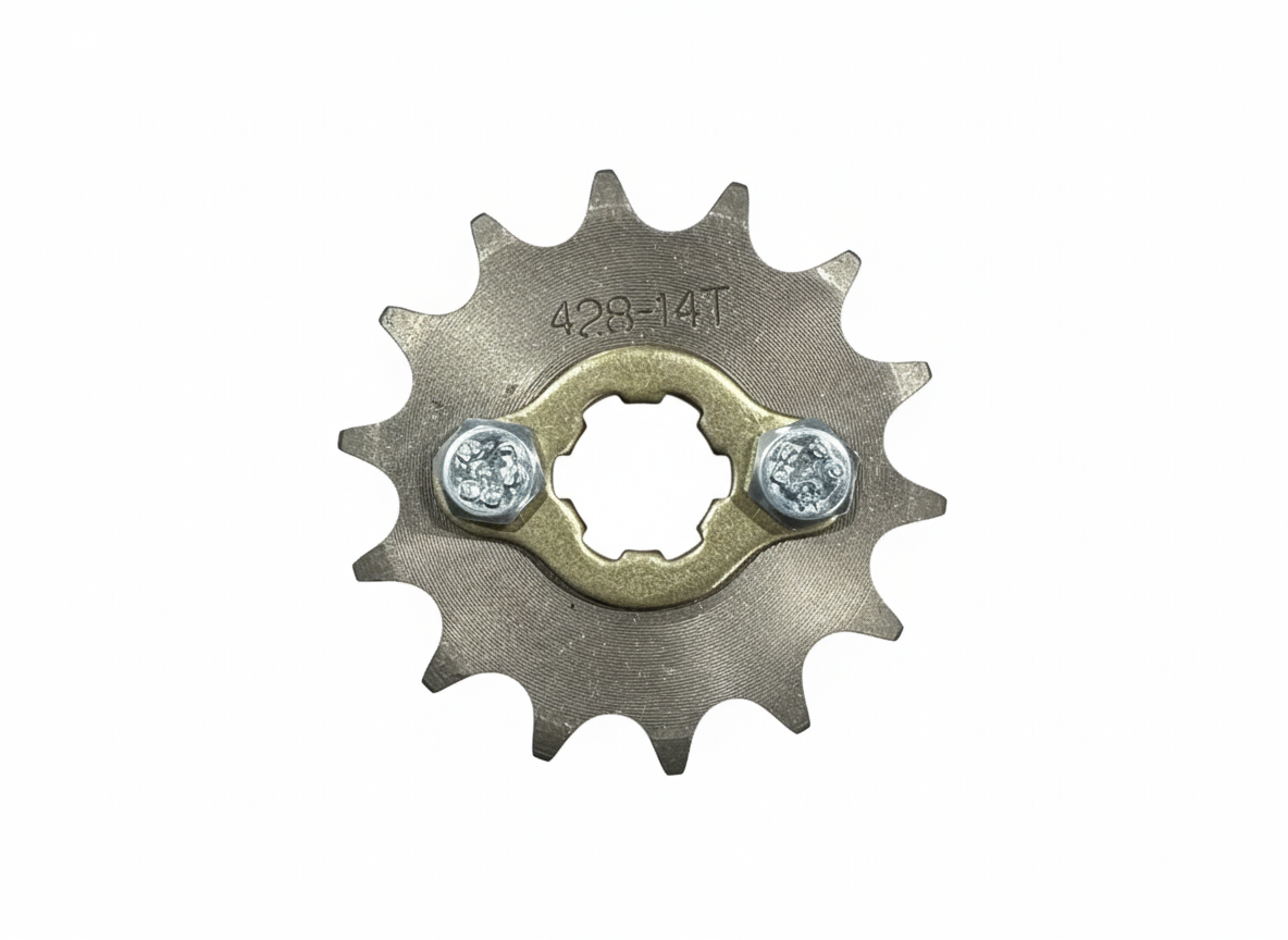 14T Front Sprocket #428, 17mm Shaft