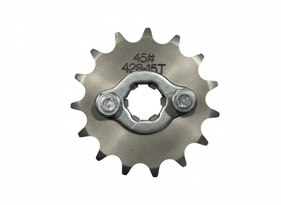 15T Front Sprocket #428, 17mm Shaft