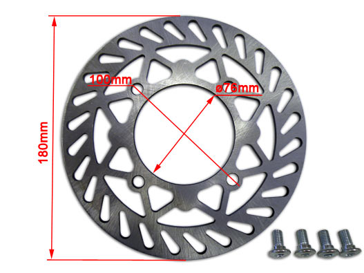 HD 180mm Brake Disc Rotor (Round)