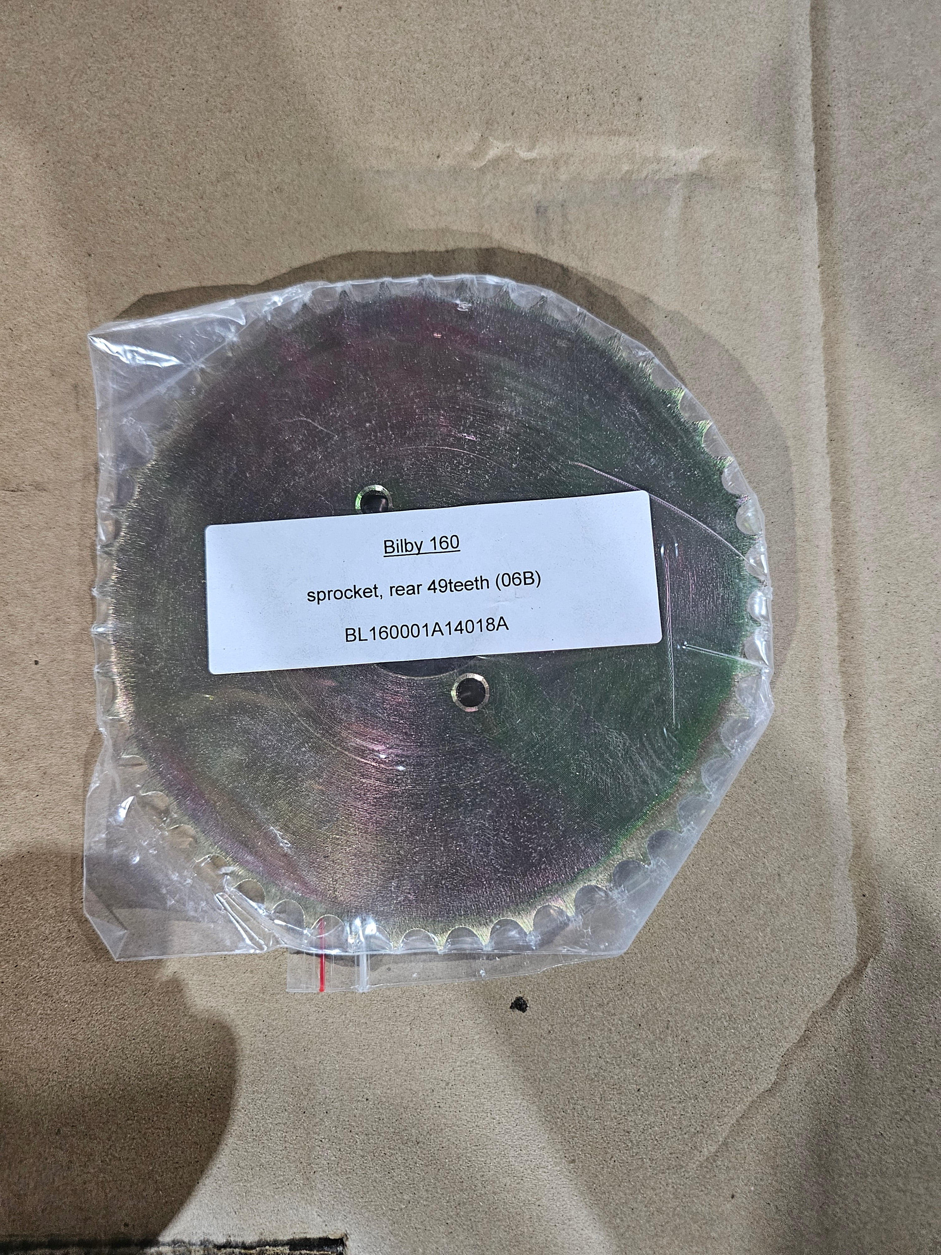 Zuma Bilby 160 Sprocket