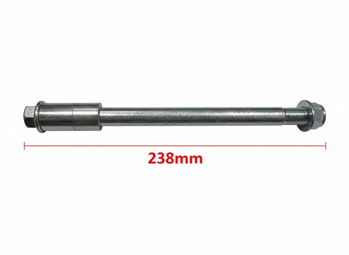 HD 15mm / 238mm Wheel Axle with 2 Spacers