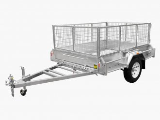7X4 GALVANISED BOX TRAILER FULLY WELDED 300MM SIDE CAGE INCLUDED 🙂🙂🙂