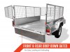 8X5 GALVANISED BOX TRAILER FULLY WELDED 450 HIGH SIDE WITH CAGE 🙂🙂🙂