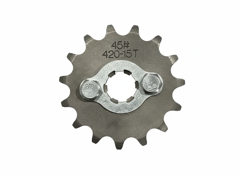 15T Sprocket #420, 17mm Shaft