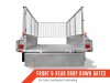 6X4 LIGHT WEIGHT BOX TRAILER 750 HOT DIP GAL TIPPER WITH CAGE 🙂🙂🙂