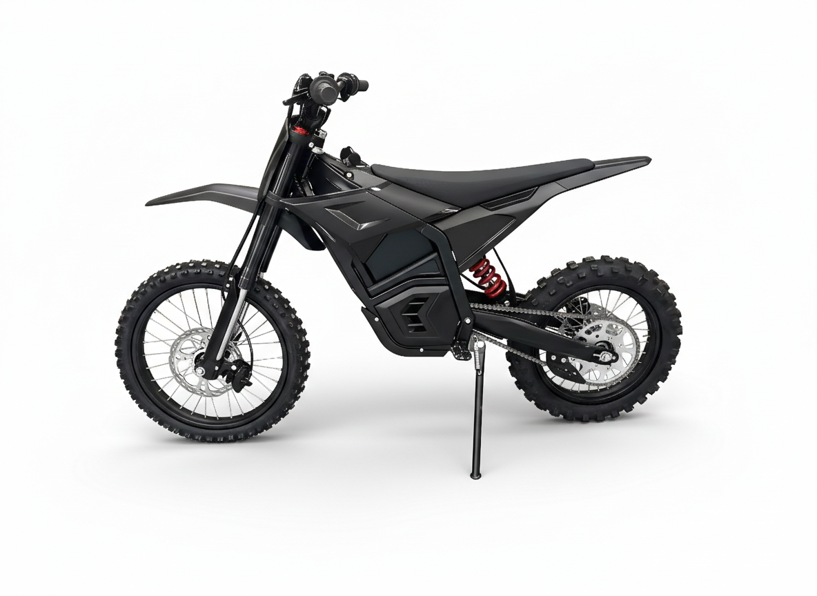 DHZ 6000 Evader Electric Dirt Bike Plastic Kit (Black)