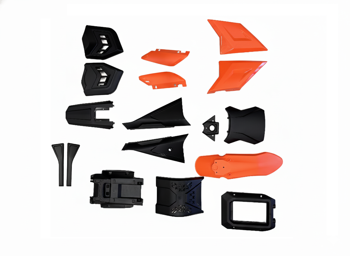 DHZ 6000 Evader Electric Dirt Bike Plastic Kit (Orange)