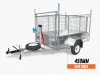 8X5 HEAVY DUTY TRAILER 1400KG ATM HIGH SIDES FREE CAGE 🙂🙂🙂