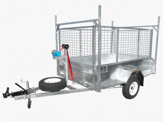 8X5 HEAVY DUTY TRAILER 1400KG ATM HIGH SIDES FREE CAGE 🙂🙂🙂