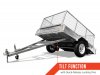 8x5 Galvanised Box Trailer fully welded 300mm side with cage