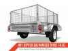 8x5 Galvanised Box Trailer fully welded 300mm side with cage