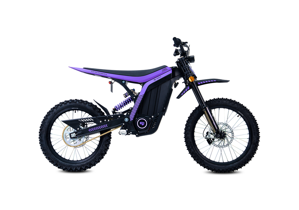 79Bike Lynx Electric Dirt Bike, Black/Purple