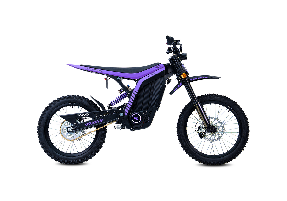 79Bike Lynx Electric Dirt Bike, Black/Purple