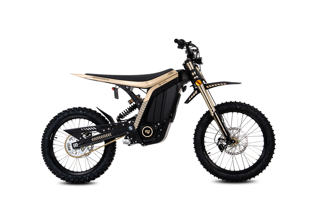 79Bike Lynx Electric Dirt Bike, Black/Gold