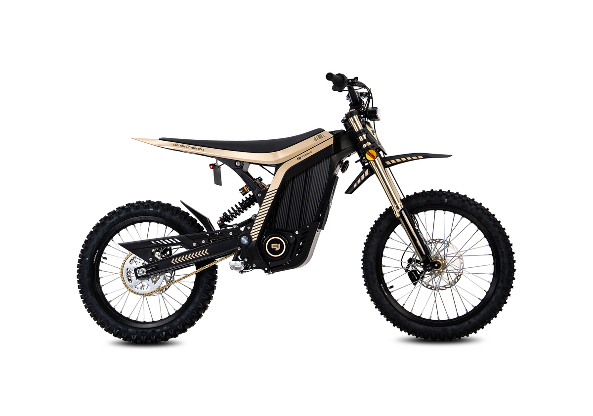 79Bike Lynx Electric Dirt Bike, Black/Gold
