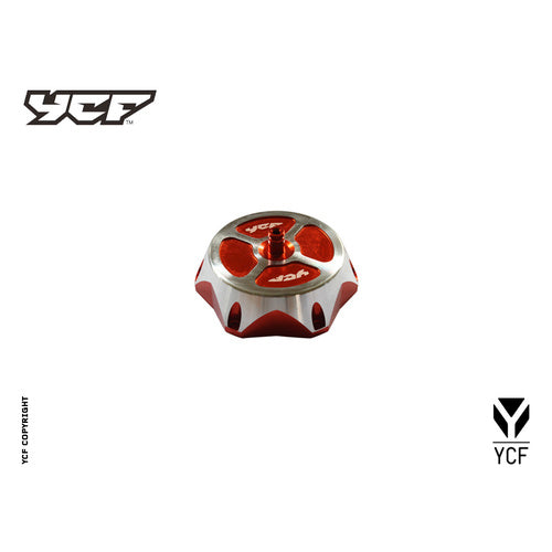 ALLOY FUEL CAP BY YCF - ORANGE – product image 1