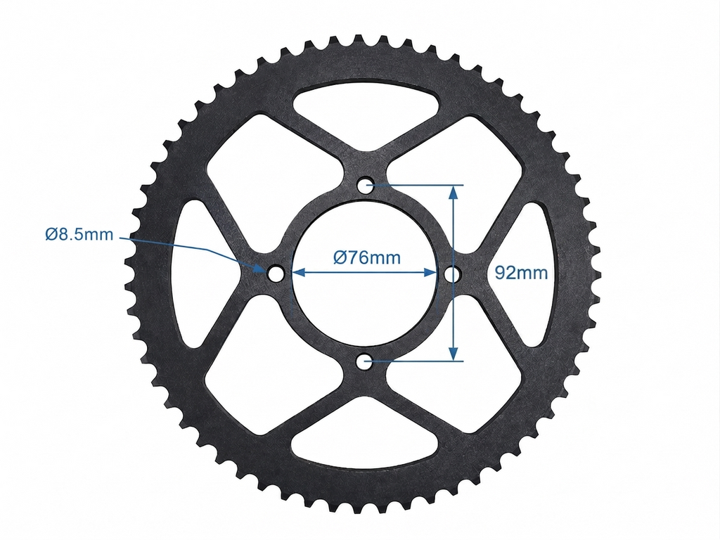 60T Rear Sprocket #420 Chain Pitch, suit DHZ 6000 Evader