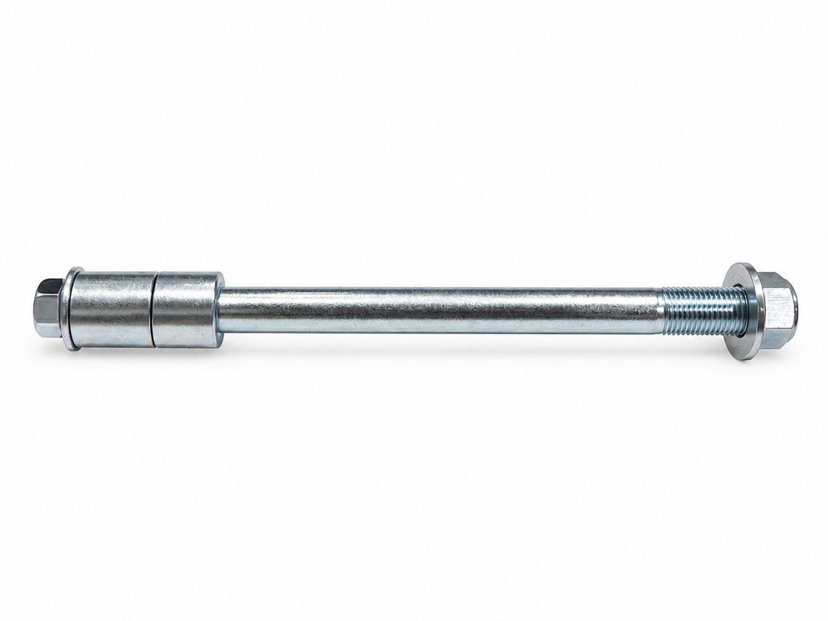 12mm / 200mm Wheel Axle with 2 Spacers, fit DHZ 2200E Rear Wheel