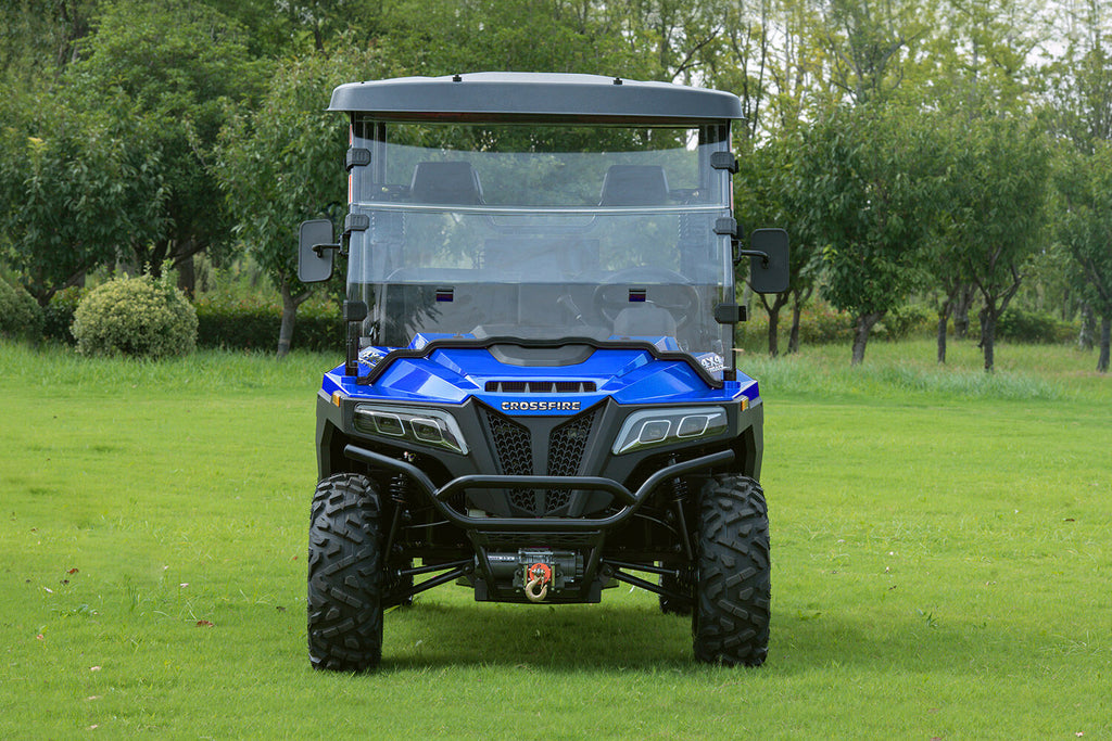 Crossfire E10 Crew – Affordable 4-Seat Electric UTV Side-by-Side for Worksites , Mining & Farms ⚡⚡⚡