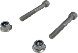 E Ride Pro E7511 - Rear Shock Bolts and Nuts SS