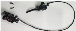 E Ride Pro E7665-1 Type 1-Front Brake Cylinder Pump Assembly with caplier(with 2screws) (SS 3.0/SR)
