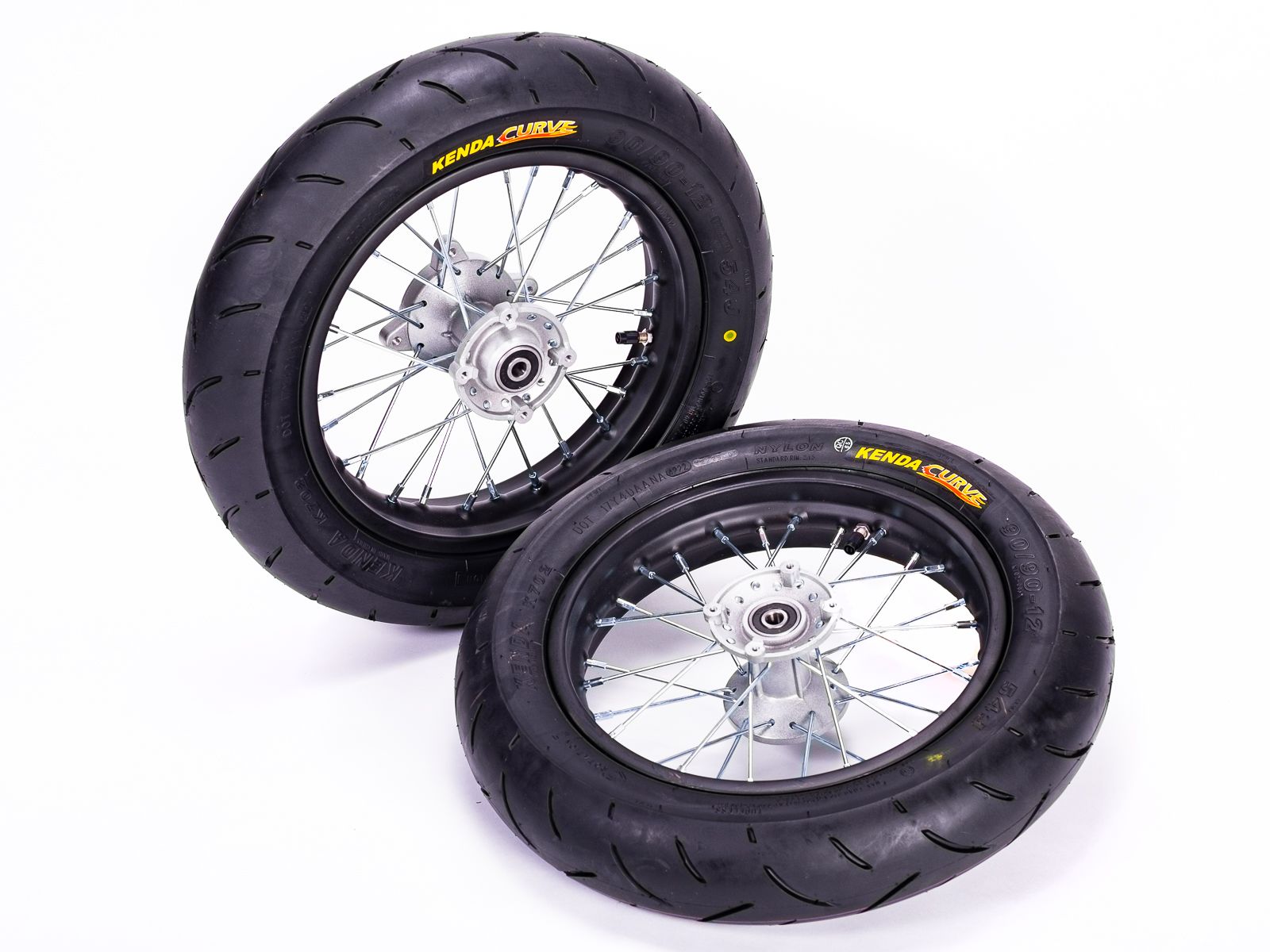EBOX V2 V3 SUPER MOTARD WHEEL KIT 12/12 KENDA TYRES