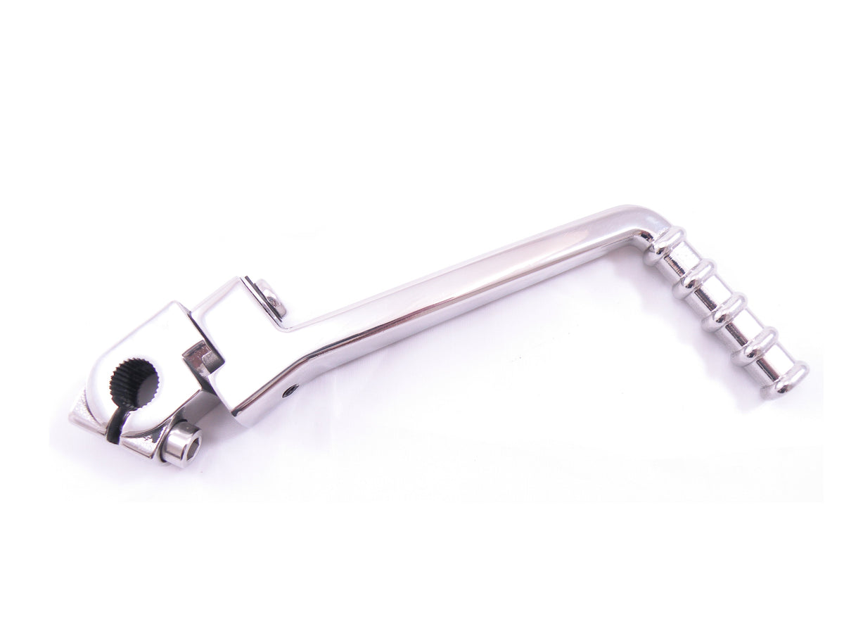 Polished Stainless Steel Kick Start, 13mm Shaft