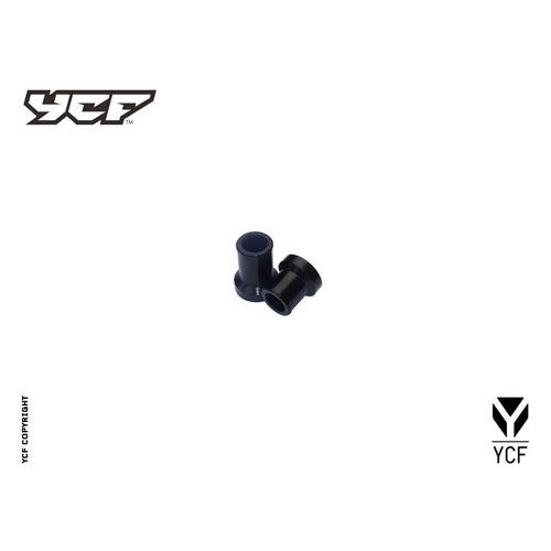 YCF CNC FRONT WHEEL SPACER SET BLACK – product image 1