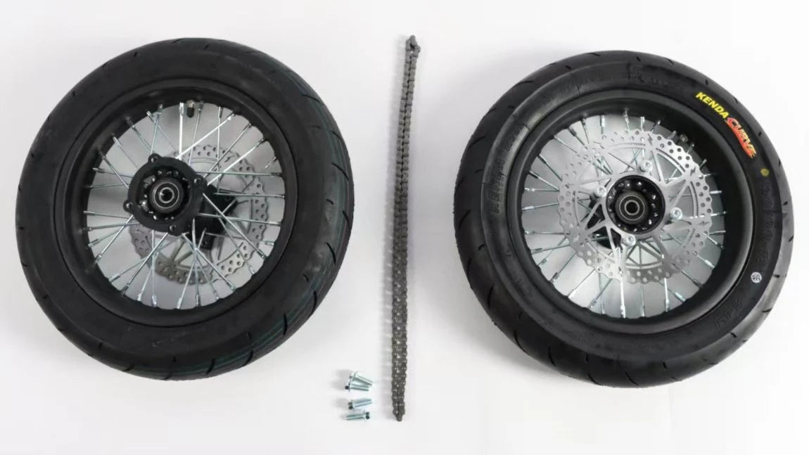 ETM™ RTR 12in Supermoto Wheel Set ⚡⚡⚡