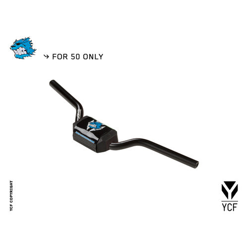 YCF 50A/50E BLACK ALLOY H/BAR WITH BLACK BAR PAD – product image 1
