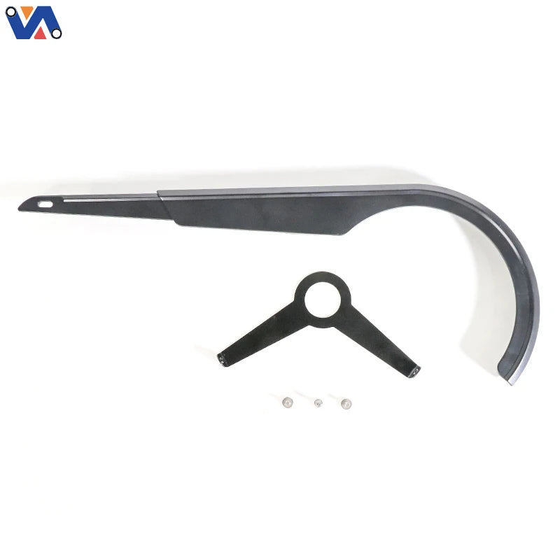 OUXI V8 chain cover with support bracket and fasteners pictured