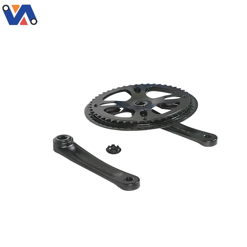 Rear view of the OUXI V8 crank and chainring