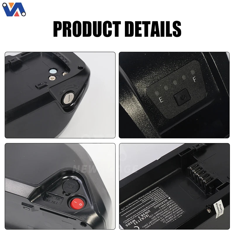 OUXI V8 Mini 36V 10.4Ah Battery detail view