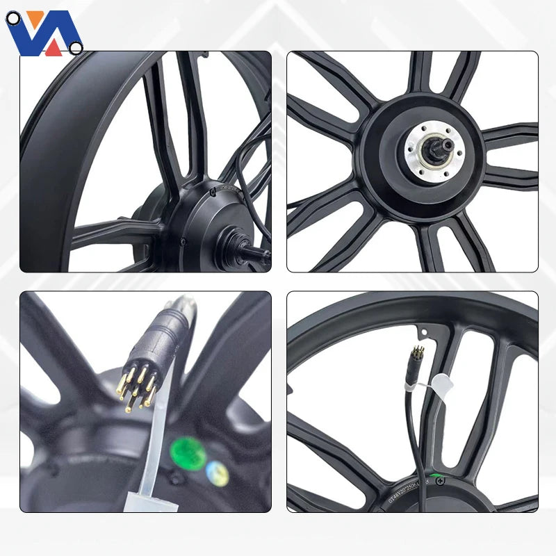 OUXI V8 48V 250W Rear Motor Wheel, Black Plug detail view