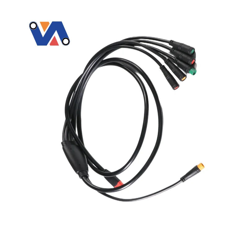 Branch connectors on the OUXI V8 wiring harness