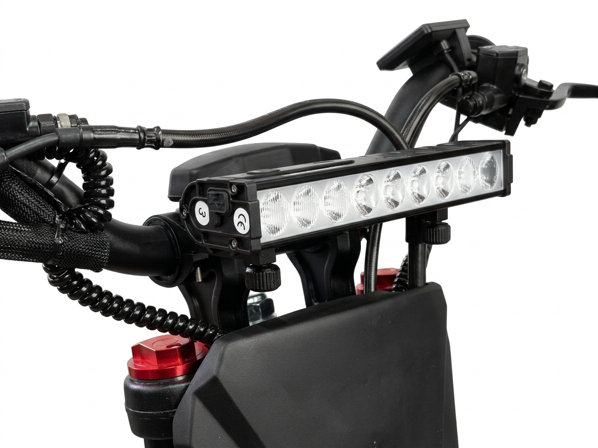 Front Headlight 10000 Lumen, 10000mAh, Waterproof, USB Charging, Extended Brackets