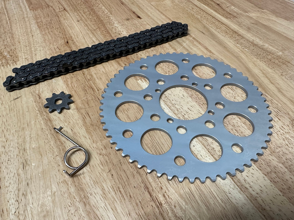 E&C Razor #35 HD Ultralight Sprocket & Chain Kit - product view 2