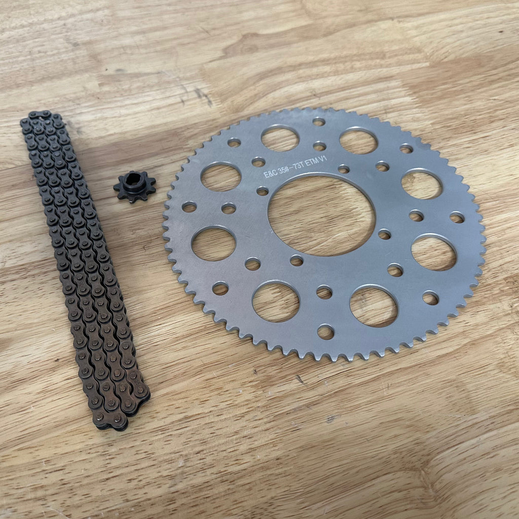 E&C ETM V1 #35 HD Ultralight Sprocket & Chain Kit - product view 1
