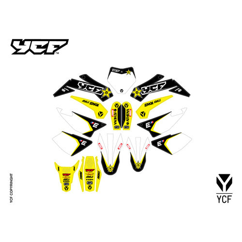 GRAPHICS KIT RACING 2022 YEL/BLK LITE/START/PILOT+ – product image 1