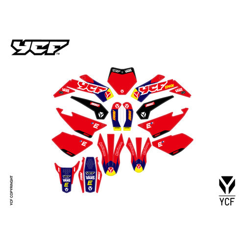 GRAPHICS KIT RACING 2022 RED/BLU LITE/START/PILOT+ – product image 1