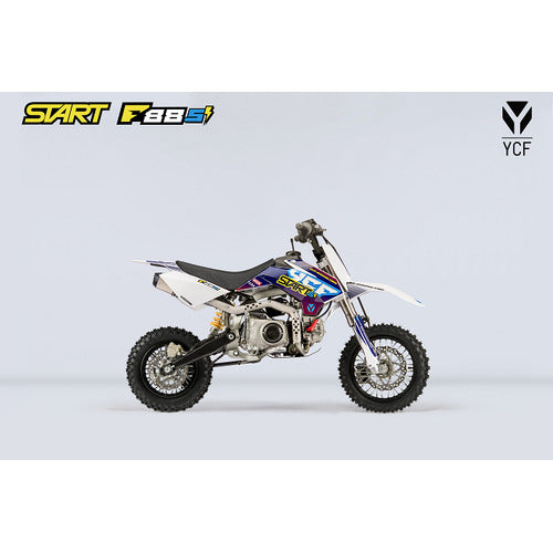 GRAPHICS KIT F88SE ELECTRIC START BLUE/WHITE 2020 – product image 1
