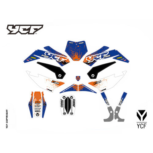 PILOT F125 COMPLETE GRAPHIC KIT 2022 BLUE – product image 1