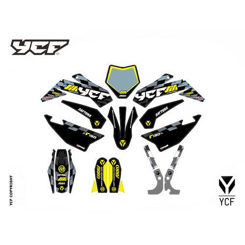 SM F190 COMPLETE GRAPHIC KIT 2022 - BLACK – product image 1