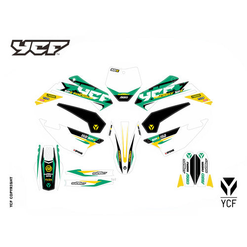 FACTORY F150 SP2 GRAPHIC KIT 2022 - GREEN – product image 1