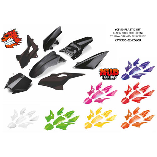 YCF 50A/E COMPLETE PLASTIC KIT PINK MY14> – product image 1
