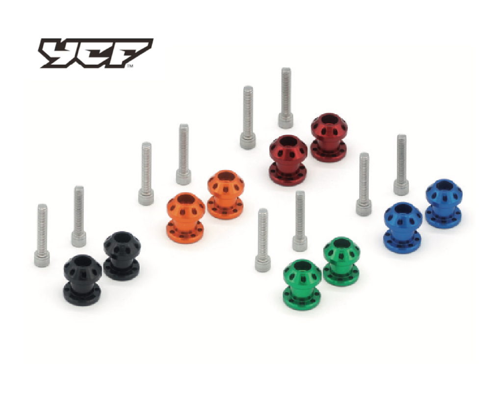 ALUMINIUM REAR SPOOL SETS (W/- M8X40MM BOLTS) – product image 1