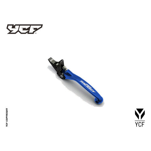 FOLDABLE CLUTCH LEVER CNC WITH PERCH MY20> BLUE – product image 1