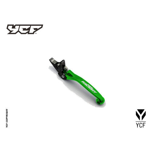 FOLDABLE CLUTCH LEVER CNC WITH PERCH MY20> GREEN – product image 1