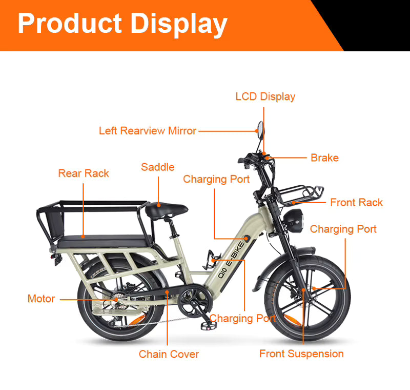 OUXI Q10 CARGO E-BIKE ⚡⚡⚡