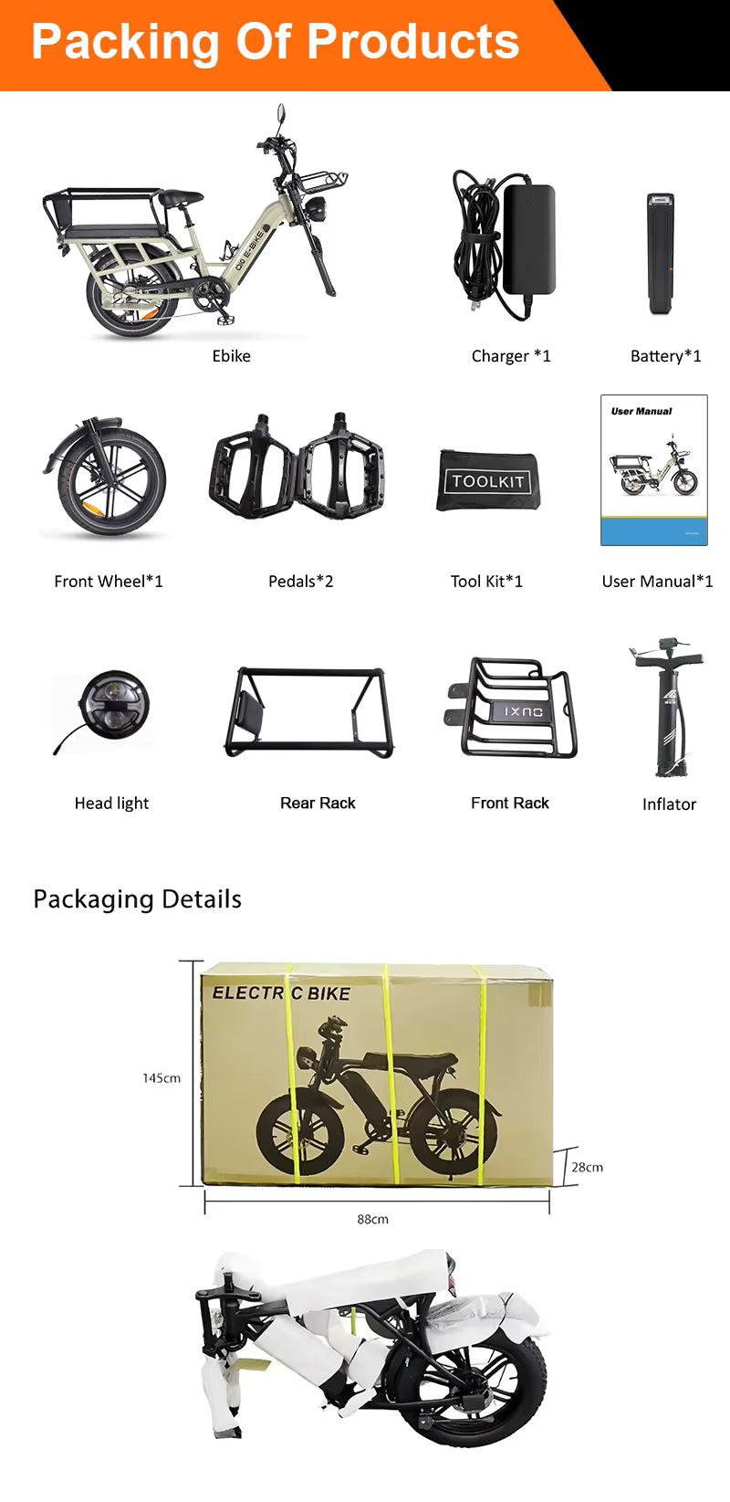 OUXI Q10 CARGO E-BIKE ⚡⚡⚡